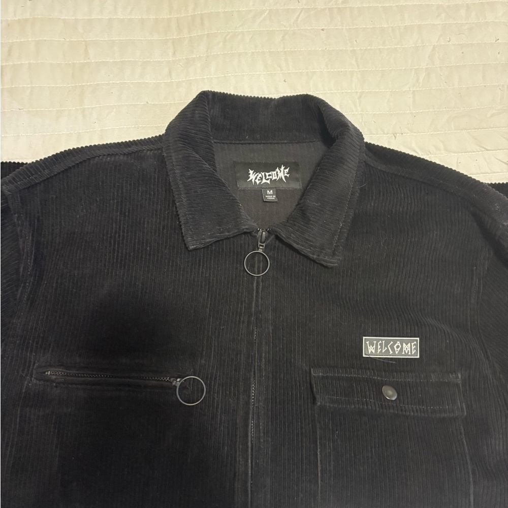 Black Welcome Corduroy Jacket